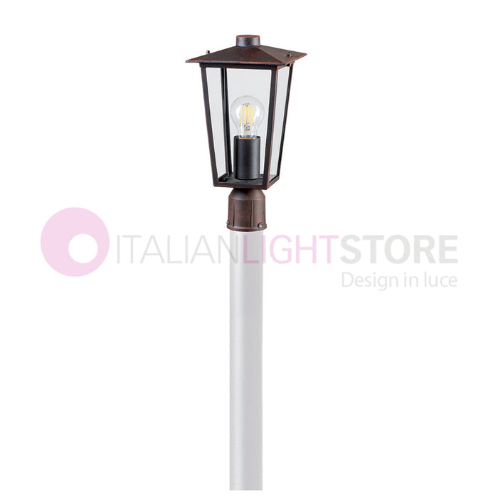 RIBOT RUGGINE Testata per Palo con Innesto d.6 Design Classico