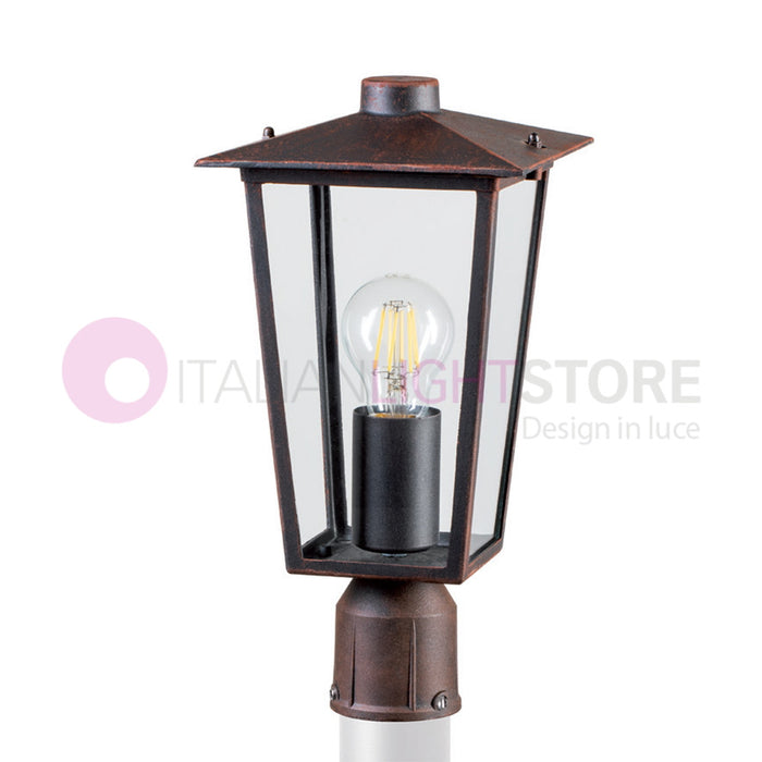 RIBOT RUGGINE Testata per Palo con Innesto d.6 Design Classico