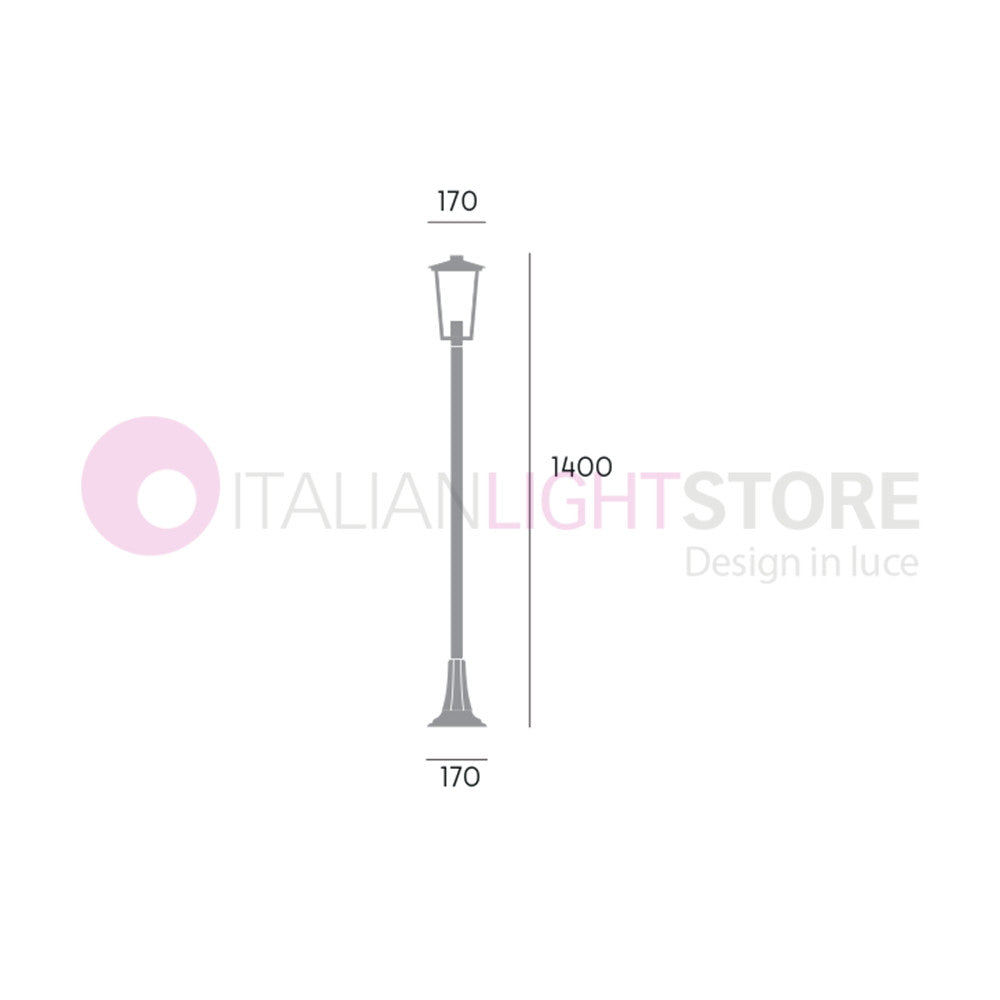 RIBOT RUGGINE Lampioncino H.140 Design Classico