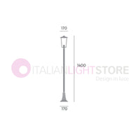 RIBOT RUGGINE Lampioncino H.140 Design Classico