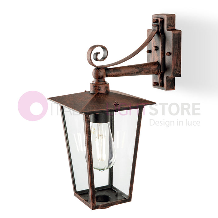 RIBOT RUGGINE Applique Lanterna per Esterni Design Classico