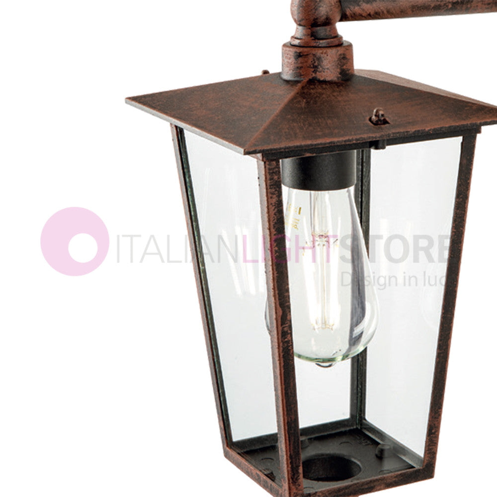 RIBOT RUGGINE Applique Lanterna per Esterni Design Classico