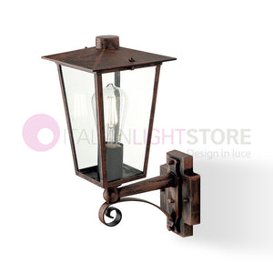 RIBOT RUGGINE Applique Lanterna per Esterni Design Classico