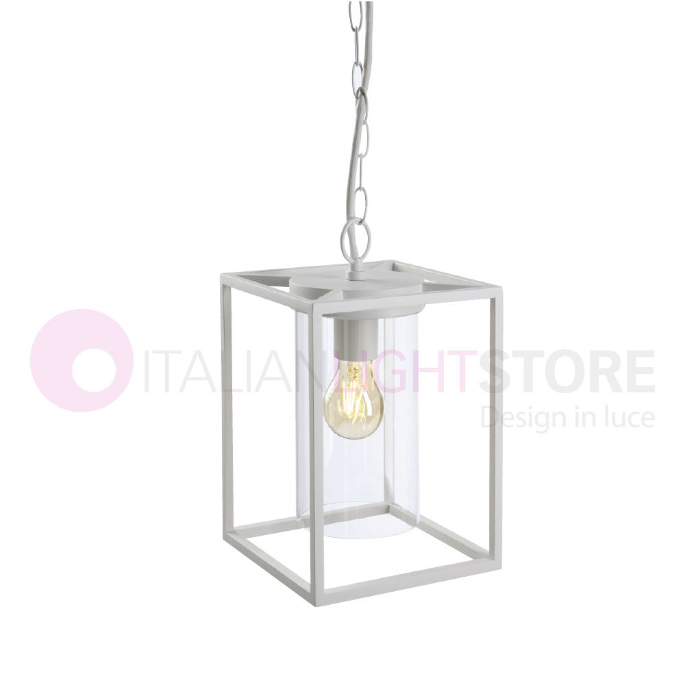 DOMUS BIANCO Sospensione Gabbia per Esterni Design Vintage