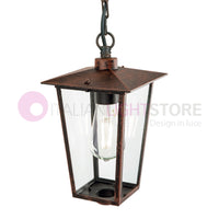 RIBOT RUGGINE Sospensione Lanterna per Esterni Design Classico