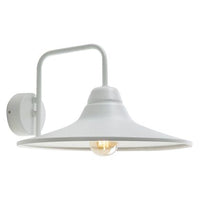 Applique in Basso da Esterno E27 in Metallo Sovil Bianco