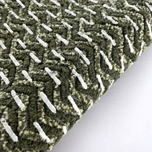 TAPPETO CHANTAL 55X90CM OLIVA IN COTONE