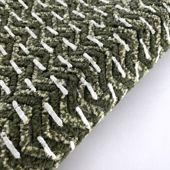 TAPPETO CHANTAL 55X90CM OLIVA IN COTONE