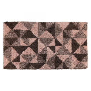 TAPPETO GEOMETRIC 55X100CM ROSA AGE IN COTONE