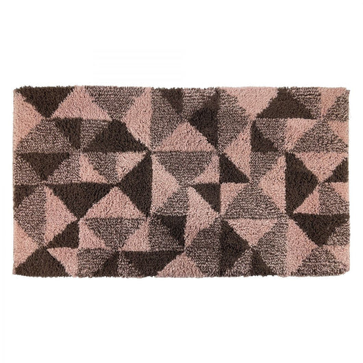 TAPPETO GEOMETRIC 55X100CM ROSA AGE IN COTONE