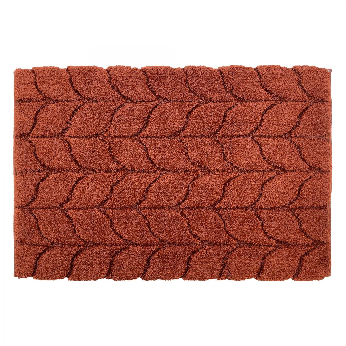 TAPPETO TRECCIA 60X90CM TERRACOTTA IN COTONE