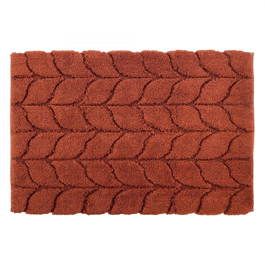 TAPPETO TRECCIA 60X90CM TERRACOTTA IN COTONE