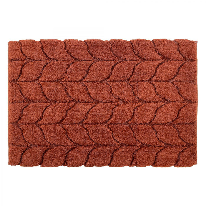 TAPPETO TRECCIA 60X90CM TERRACOTTA IN COTONE