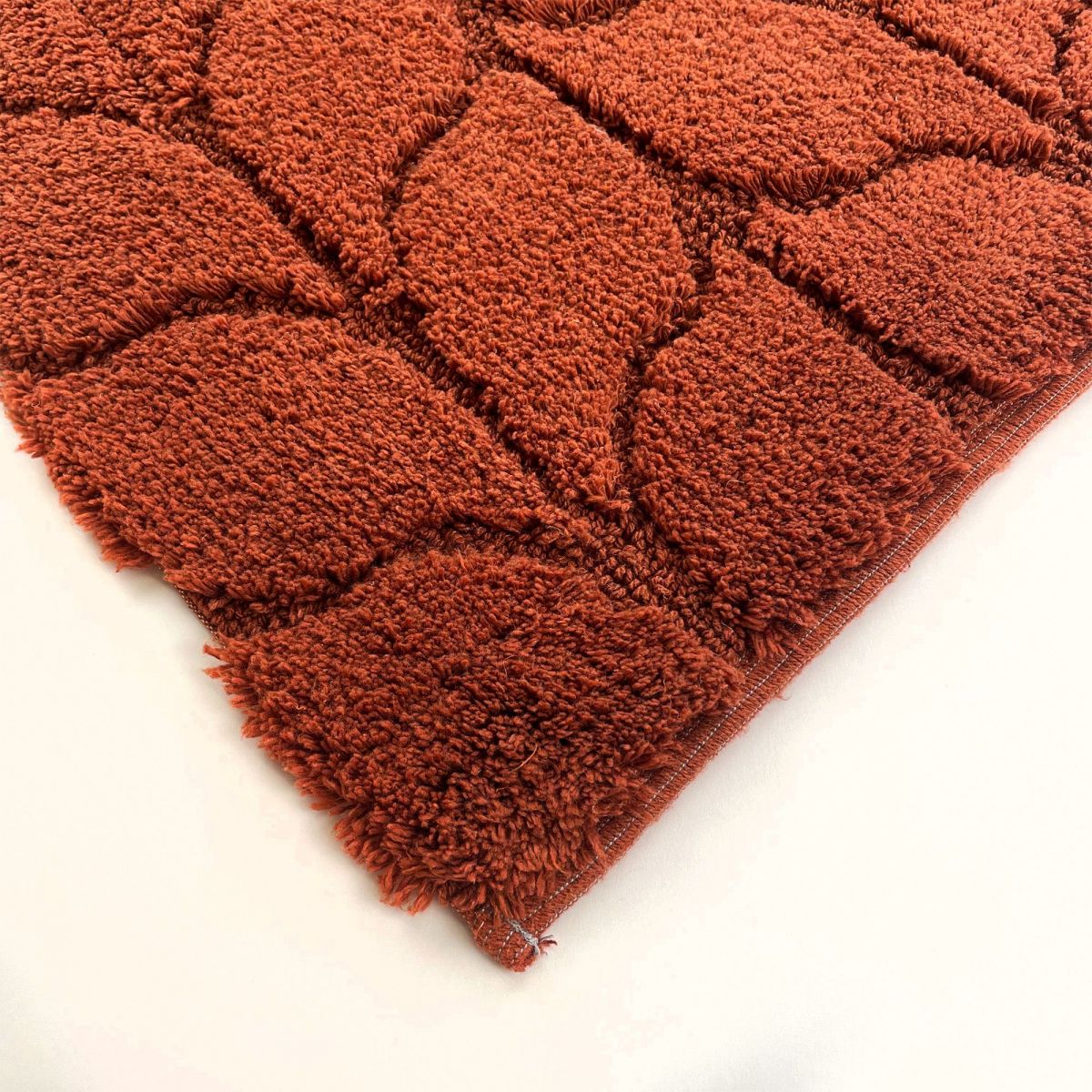 TAPPETO TRECCIA 60X90CM TERRACOTTA IN COTONE