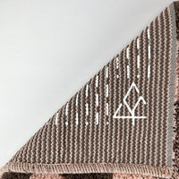 TAPPETO GEOMETRIC 55X100CM ROSA AGE IN COTONE