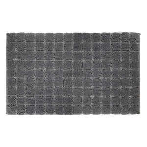 TAPPETO PLAZA 60X110CM PIOMBO IN COTONE