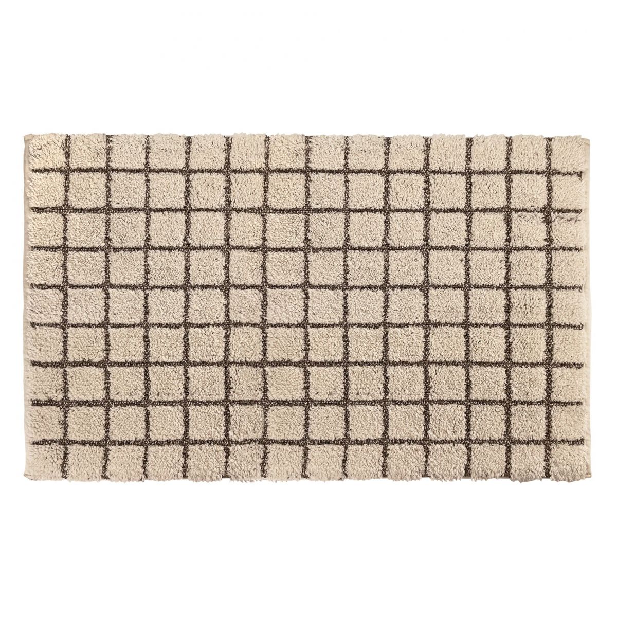 TAPPETO PLAZA 60X110CM COLOR NATURALE IN COTONE