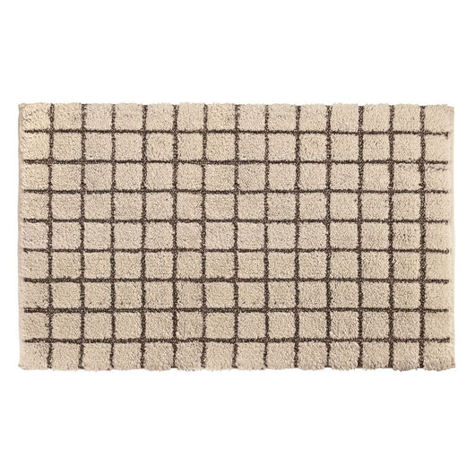 TAPPETO PLAZA 60X110CM COLOR NATURALE IN COTONE