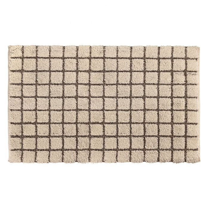TAPPETO PLAZA 60X110CM COLOR NATURALE IN COTONE