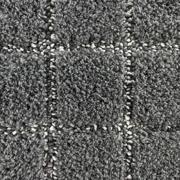 TAPPETO PLAZA 60X110CM PIOMBO IN COTONE