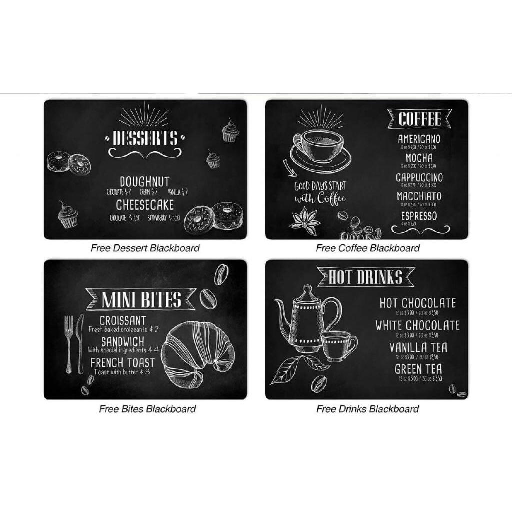 TOVAGLIETTA COLAZIONE 31X45CM KITCHEN BLACKBOARD.