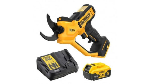 Cesoia da potatura DeWalt a batteria 18V taglio 38mm con 5 ah DCMPP568P1