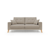 Danish Divano moderno in tessuto morbido impermeabile T02 206 cm beige