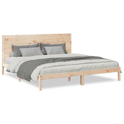 Letto matrimoniale | Letto per adulti | Giroletto Extra Lungo senza Materasso 200x220 cm Legno Massello