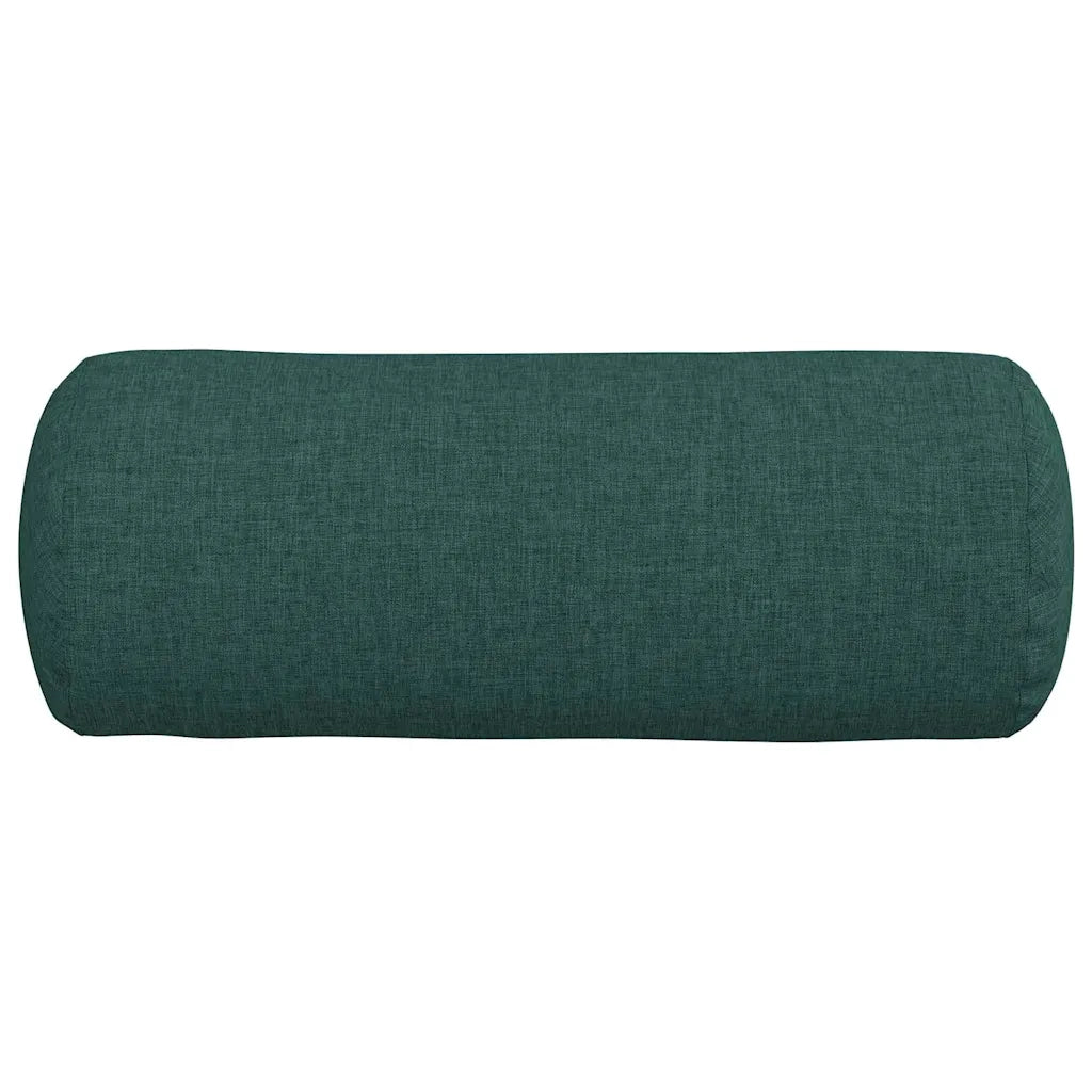 Cuscini a rullo 2 pcs Verde Scuro Ø 15 x 40 cm Tessuto