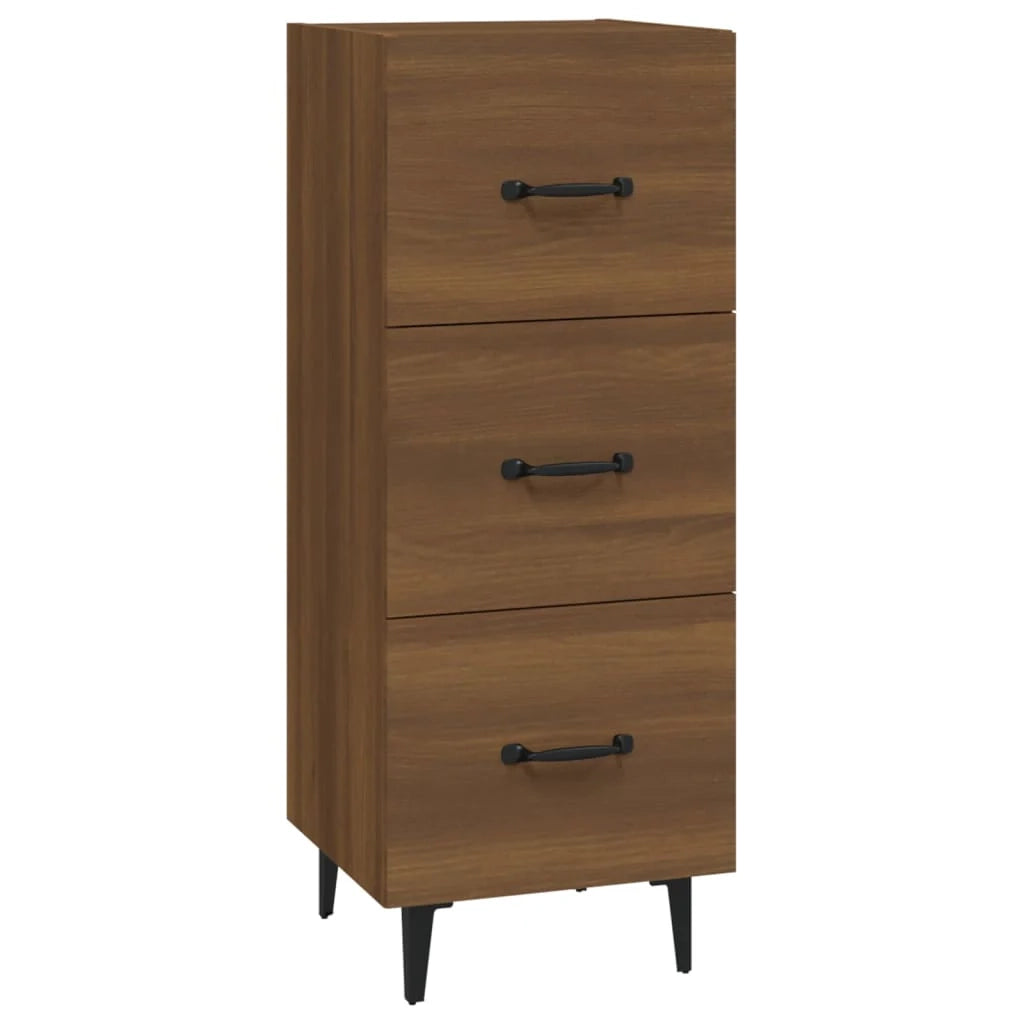 Buffet credenza cassettiera mobiletto mobile contenitore organizer per cucina soggiorno salotto 34,5 x 34 x 90 cm legno ingegnerizzato marrone 02_0031204