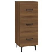 Buffet credenza cassettiera mobiletto mobile contenitore organizer per cucina soggiorno salotto 34,5 x 34 x 90 cm legno ingegnerizzato marrone 02_0031204