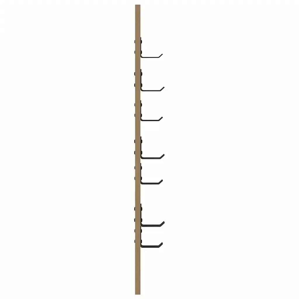 vidaXL Appendiabiti a muro rovere artigianale 30 x 1.5 x 80 cm
