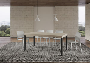 Tavolo allungabile 90x200/460 cm Every cashmere gambe antracite