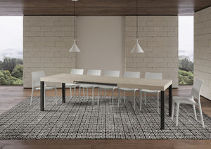 Tavolo allungabile 90x200/460 cm Every cashmere gambe antracite