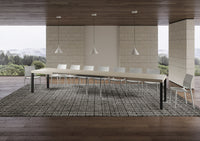 Tavolo allungabile 90x200/460 cm Every cashmere gambe antracite