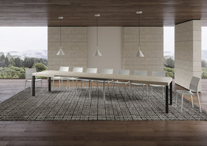 Tavolo allungabile 90x200/460 cm Every cashmere gambe antracite