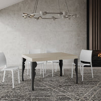 Tavolo allungabile 90x120/224 cm Paxor Premium cashmere gambe antracite