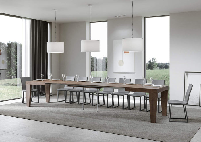 Tavolo allungabile 90x160/420 cm Pimbo Noce