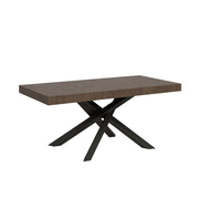 Tavolo allungabile 90x180/284 cm Volta Noce telaio Antracite