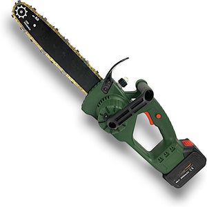 Motosega a Batteria con Lama da 12" (30cm) Taglio Massimo 30 cm Elettrosega due Batterie 68V 6000mAh con Pompetta Olio per Lubrificazione Catena Automatica per Tagliare Rami e Legno