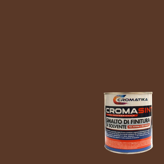 SMALTO CROMASINT 750ML MARRONE SOLVENTE