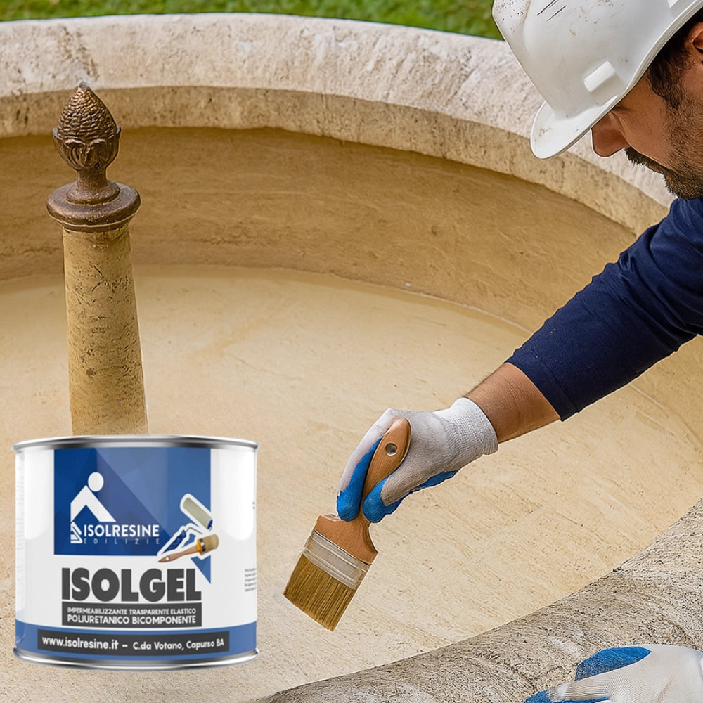 Rivestimento impermeabilizzante poliuretanico bicomponente isolgel a/b