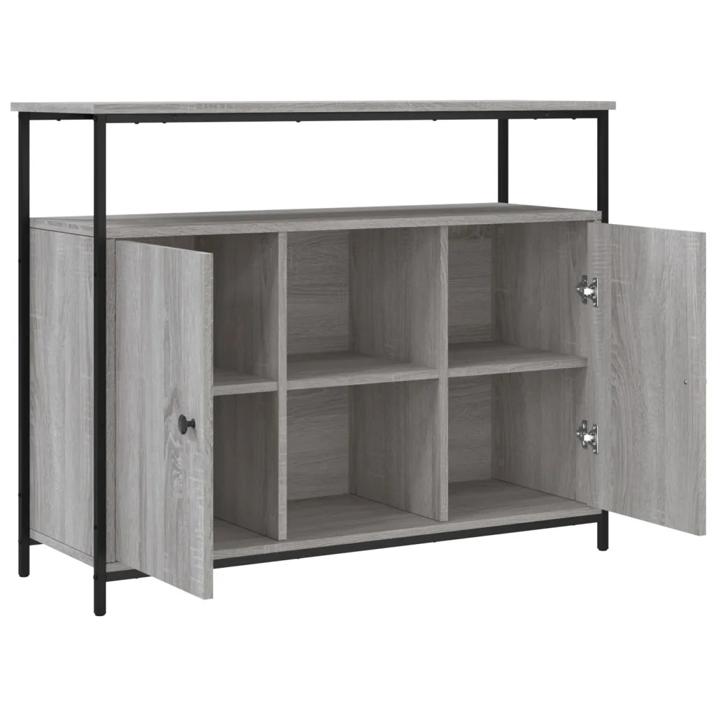 Credenza-Buffet-Armadio da cucina Grigio Sonoma 100x35x80 cm in Legno Multistrato 792918