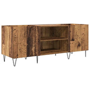 Mobile porta vinili con porta Legno vecchio 121 x 38 x 48 cm CFW4809612