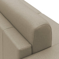 Chris Divano letto angolare 5 posti in tessuto impermeabile T13 268 cm Destro (mat 140x197) beige