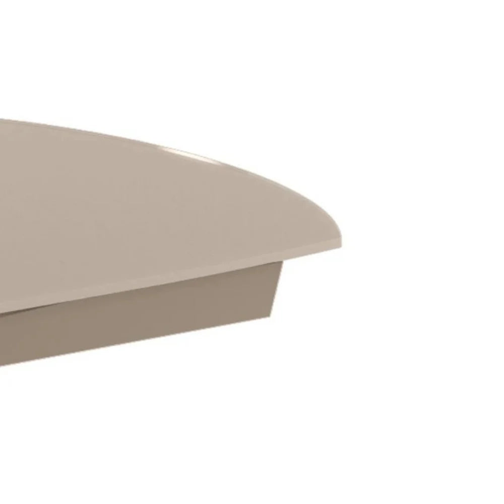 Tavolo da pranzo allungabile in vetro temperato tortora Float 120-180x90 cm fino a 8 posti | Duzzle