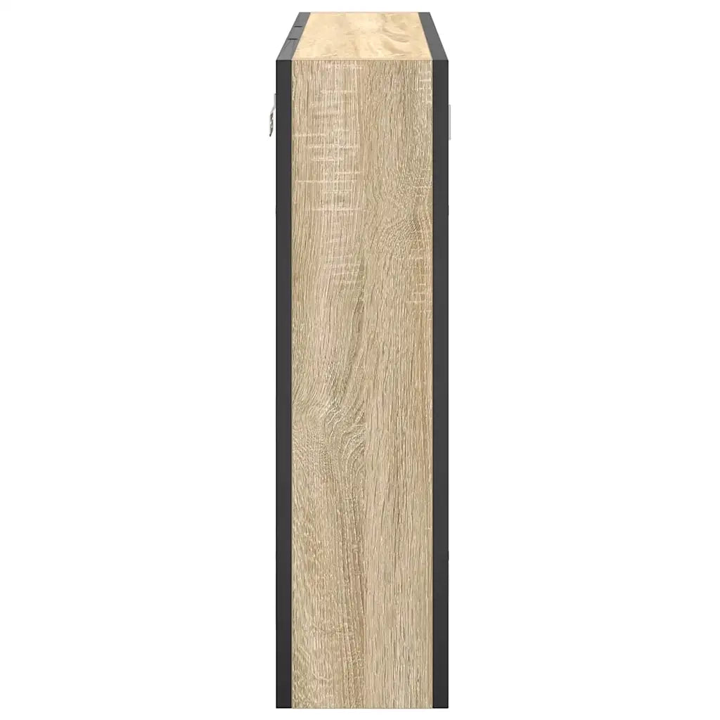 Mobiletto per specchio con porta Rovere Sonoma 60 x 16 x 60 cm 868040