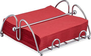 Sostegno per tovagliette con peso per 33x33 cm - look RVS, metallo argento - decorazione per tavola