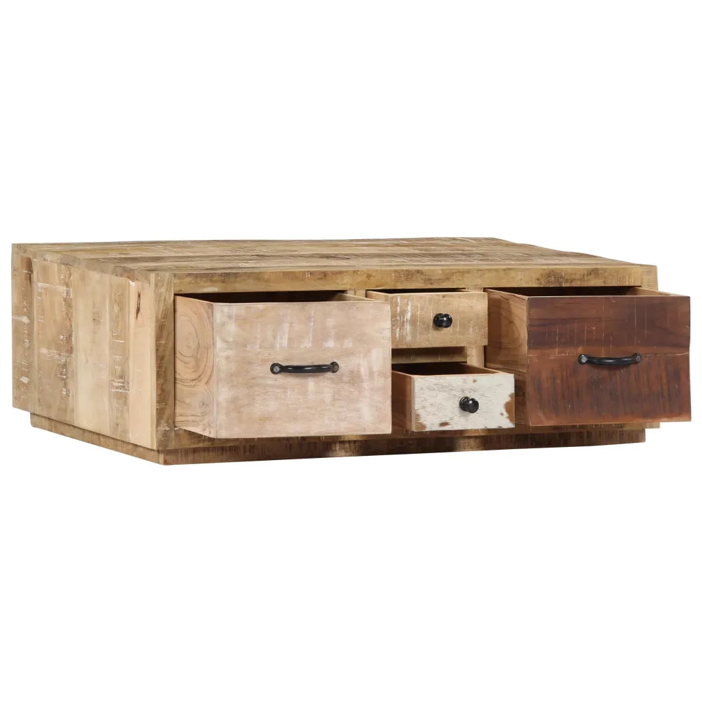 Tavolino da Salotto 90x60x30 cm in Legno Massello di Mango 249863