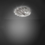 Plafoniera Moderna Flat Polilux ® Argento 1 Luce E27 D60Cm